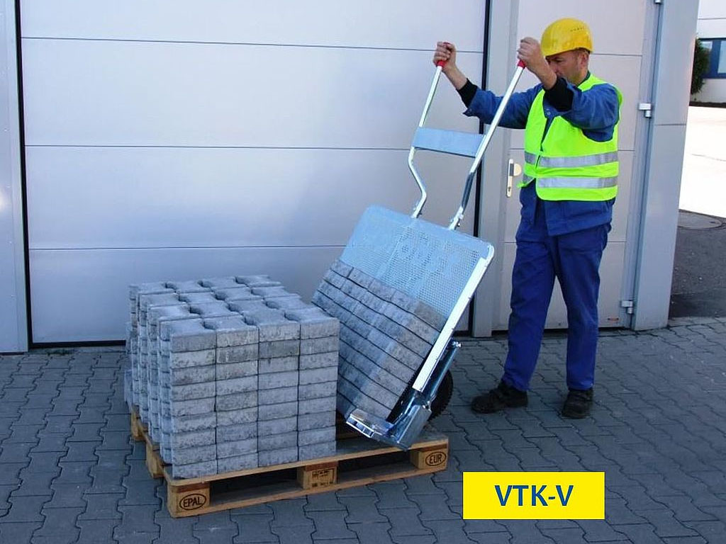 Рис. 1. Тележка для транспортировки брусчатки VTK-V.